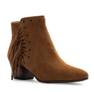  SAM EDELMAN Rudie 棕色麂绒短靴 81.6加元（7.5码），原价 240加元