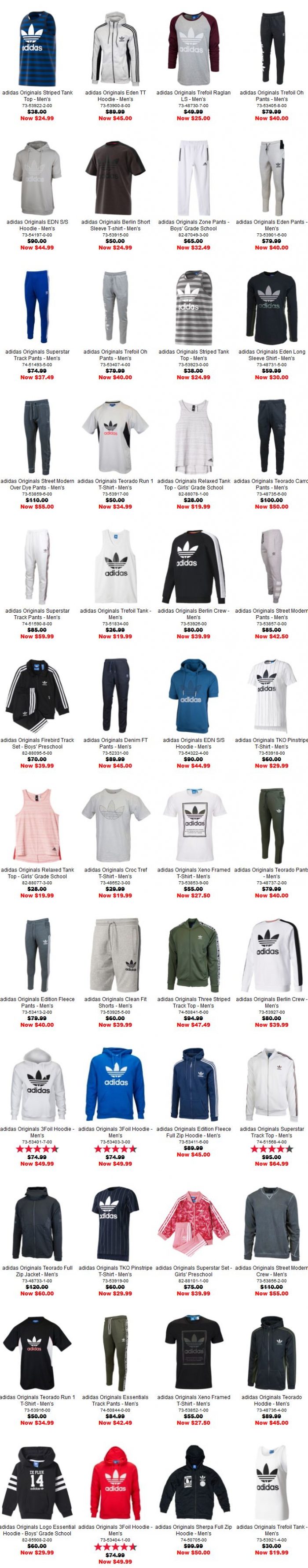 精选 Adidas 阿迪达斯 三叶草系列服饰 5折起特卖！