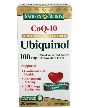  为心血管健康护航！Nature's Bounty 自然之宝 Co Q-10 Ubiquinol 胶囊 30加元，原价 47.04加元