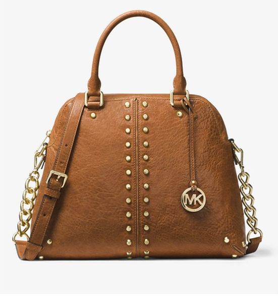  Michael Kors Astor 柳钉系列 贝壳包/手提包 186.75加元（3色），原价 498加元，包邮