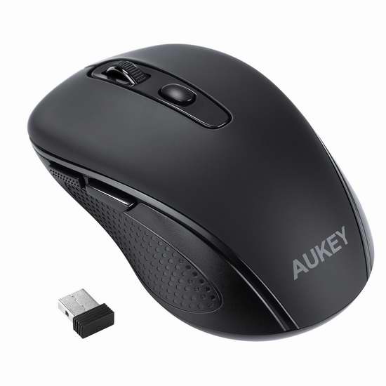  独家：AUKEY KM-W8 2.4GHz 6键高精度无线光电鼠标 13.99加元！