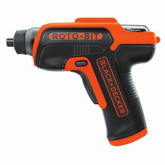  历史新低！BLACK+DECKER 百得 BDCS50C 4伏 Roto-BIT 电动螺丝刀3.6折 19.99加元！