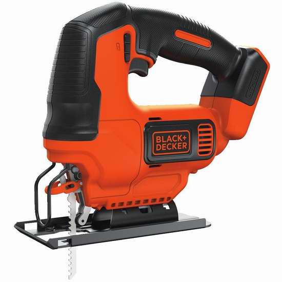  历史新低！BLACK + DECKER 百得 BDCJS20B 20伏 Max Jigsaw 电动竖锯2.7折 24.99加元！