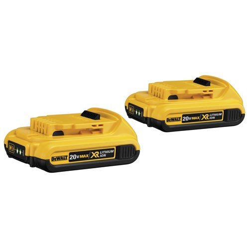  DEWALT 得伟 DCB203-2 20伏 Max 紧凑型XR锂电池2件套6折 118.59加元包邮！