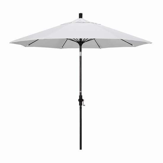  白菜价！历史新低！California Umbrella GSCUF908117-SA04 9英尺豪华可倾斜庭院遮阳伞2.2折 70.45加元清仓并包邮！