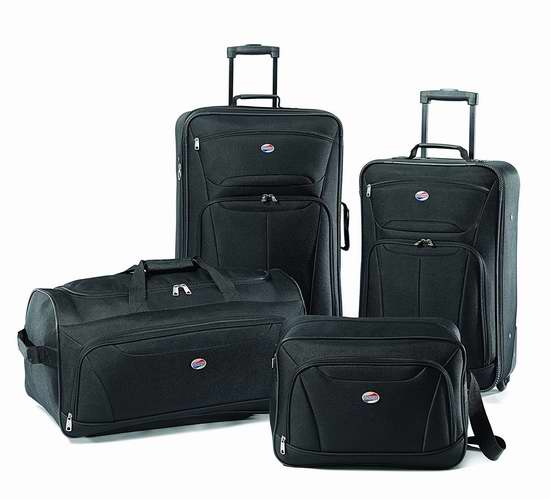  历史新低！American Tourister Fieldbrook II 软壳拉杆行李箱4件套3.4折 76.03加元包邮！两色可选！