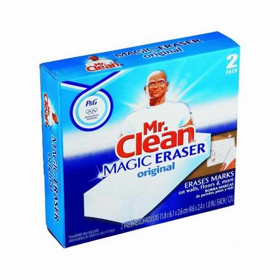  Mr Clean 清洁先生 Magic Eraser Original 超强去污 神奇海绵擦（2只装） 2.84加元