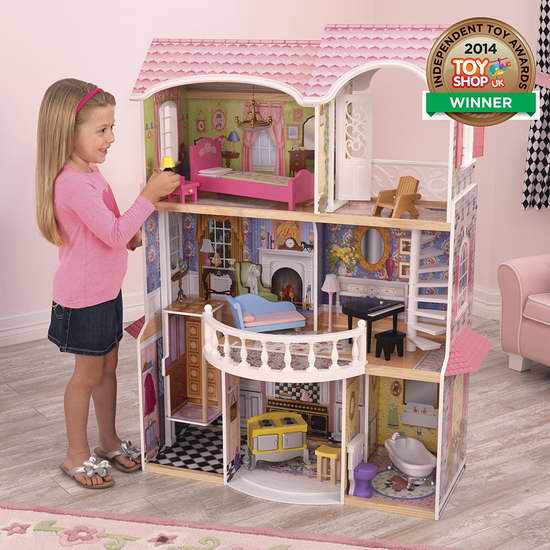  KidKraft Magnolia Mansion 梦幻童话玩具娃娃屋5.2折 169.65加元包邮！