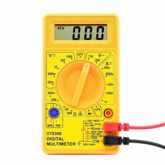  Neiko 40508 多功能数字万用表4.1折 8.29加元！