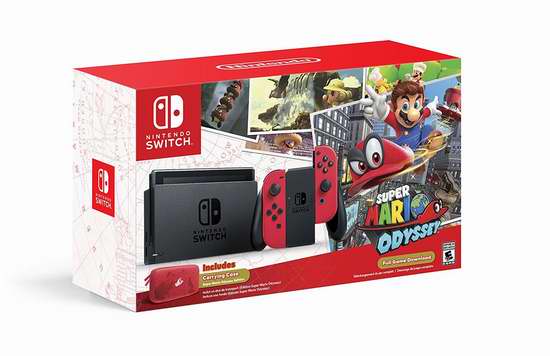 Nintendo 任天堂 Switch 便携式游戏机+《超级马里奥 奥德赛》套装 499.99加元包邮！