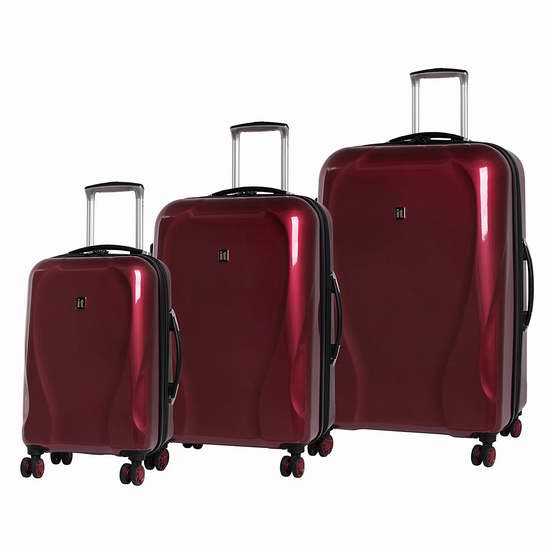  白菜价！历史新低！IT Luggage Corona 轻质硬壳 可扩展拉杆行李箱3件套1.3折 129.99加元包邮！3色可选！