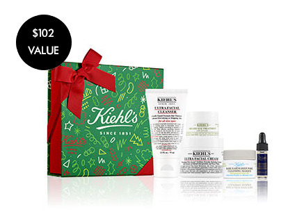  Kiehl's 科颜氏Face Essentials护肤保湿超值套装价值 102加元 仅售 57加元！