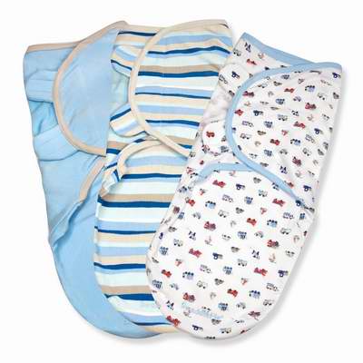  Summer Infant SwaddleMe纯棉婴儿襁褓毛毯 3件套 13.37加元，原价 39.99加元