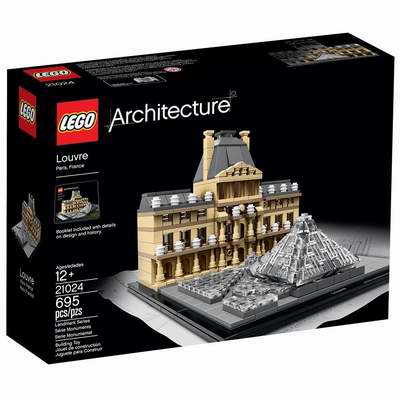  DIY夜景绚丽！LEGO 乐高 21024 建筑系列 卢浮宫 56.24加元，原价 74.99加元，包邮