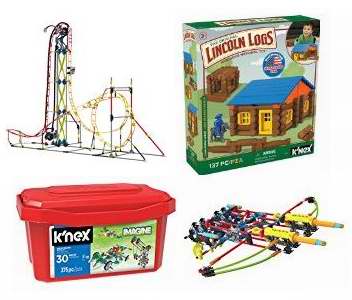  金盒头条：精选36款 K'Nex 益智积木拼插玩具套装3.4折起！售价低至4.98加元！