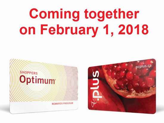  Shoppers Optimum 与 PC Plus 两大积分卡即将合并！