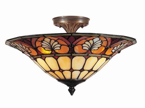  历史新低！Dale Tiffany TM100598 Dylan Tiffany 复古艺术顶灯4.2折 130.84加元包邮！