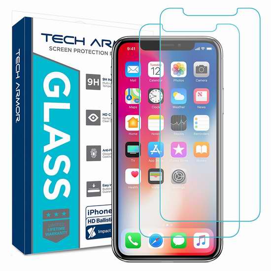  金盒头条：历史新低！Tech Armor Apple iPhone X 防弹玻璃手机屏幕保护膜 5.55加元！