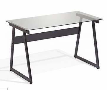  DISTINCTLY HOME Alyson 钢化玻璃电脑桌/书桌3.4折 30.35加元清仓！