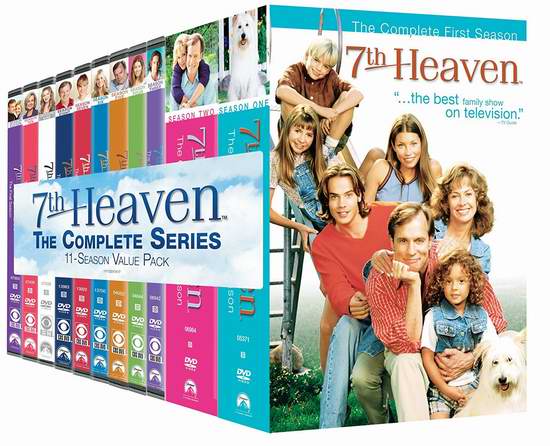  金盒头条：历史最低价！《7th Heaven 甜蜜妙家庭》11季DVD全集3.9折 54.99加元包邮！
