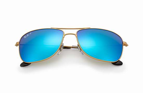  历史新低！Ray-Ban 雷朋 RB3543 59mm 时尚金边 全新恋彩蓝色 偏光太阳镜4.6折 127.15加元包邮！