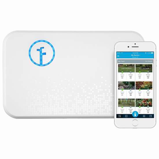  第二代 Rachio 8ZULW-B-CAN 智能庭院浇水/灌溉控制器 190.99加元包邮！