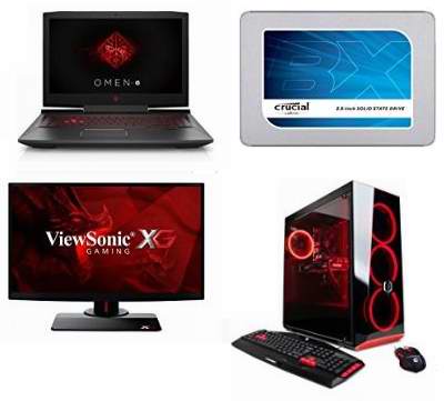  黑五专享！精选21款 Acer、HP 等品牌游戏笔记本电脑、台式机、游戏显示器、游戏耳机、固态硬盘、游戏鼠标键盘、游戏视频录制盒等3.7折起！