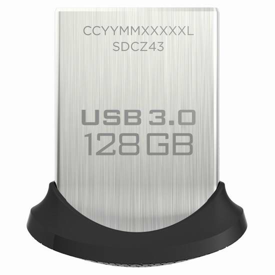  金盒头条：近史低价！SanDisk 闪迪 Ultra Fit USB 3.0 最新版 至尊高速酷豆 128GB闪存盘 29.99加元！
