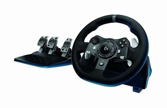  Logitech 罗技 G29/G920 赛车游戏方向盘+脚踏板7.5折 299.99加元包邮！2款可选！兼容PC！