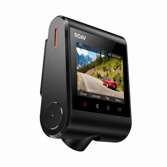  网购周专享！历史新低！Anker Roav Dash Cam C1 高清广角WiFi行车记录仪 89.99加元包邮！