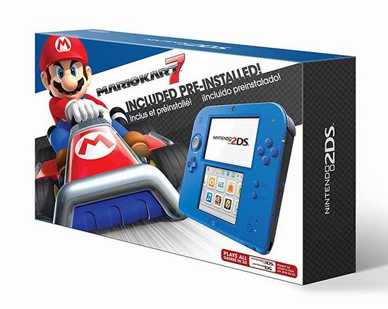  历史最低价！Nintendo 任天堂 2DS 掌上游戏机 89.99加元包邮！