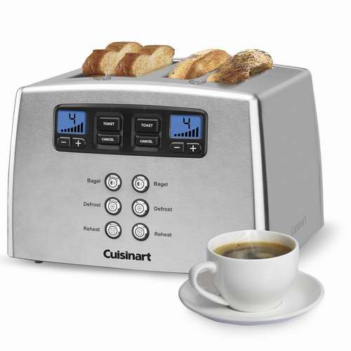  Cuisinart CPT-440C 不锈钢4片烤面包机 109.99加元，原价 149.99加元，包邮