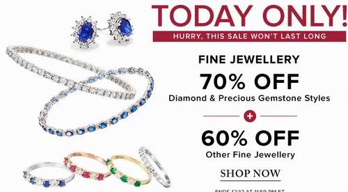  今日闪购：精选大量 Fine Jewellery、Effy 等品牌 金银钻石珠宝首饰3折起！