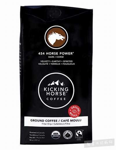  白菜价！历史新低！Kicking Horse Coffee 踢马咖啡 Cliff Hange 中度烘焙 有机咖啡豆 5.59加元！