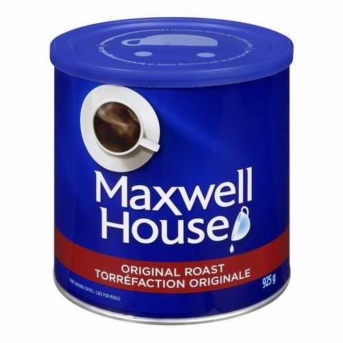  Maxwell House 麦斯威尔 原味烘焙烤咖啡 7.39加元（925G ），原价 9.92加元