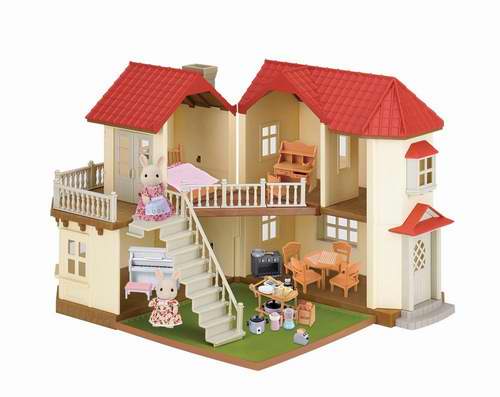  历史最低价！Calico Critters CC2066森贝儿家族豪华灯光玩具屋套装 89.76加元，原价 177.61加元，包邮