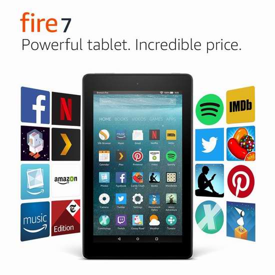  Amazon Fire 7 7英寸平板电脑（16GB） 64.99加元包邮！