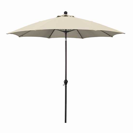  历史新低！California Umbrella 9英尺可倾斜庭院遮阳伞2折 27.76加元！