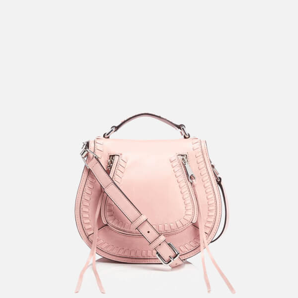  Rebecca Minkoff Vanity 女式小号 玫瑰色小牛皮马鞍包3.5折 126.81加元包邮！