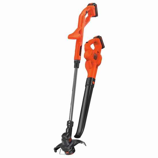  BLACK + DECKER LCC222 20V Max 无绳吹扫机+草坪修边机 149.86加元包邮！homedepot同款价 228加元