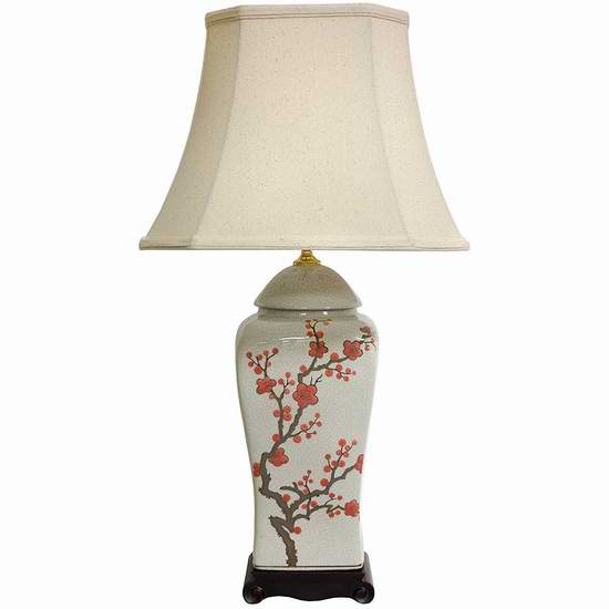  历史新低！Oriental Furniture 中式复古花瓶台灯2.3折 43.79加元清仓并包邮！