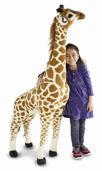  Melissa & Doug 巨型长颈鹿玩偶3.8折 49.99加元包邮！
