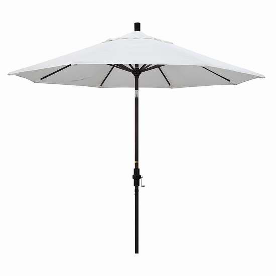  白菜价！历史新低！California Umbrella GSCU908117-F04 9英尺豪华可倾斜庭院遮阳伞1.7折 54.39加元包邮！