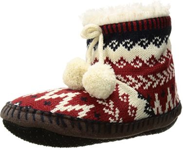  Muk Luks 女式时尚毛线保暖拖鞋3.7折 11加元起！9色可选！