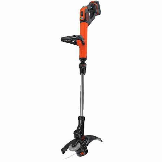  历史新低！BLACK + DECKER LSTE525BT 20伏 Smartech Max 无绳草坪修边机+双锂电池4.3折 71.5加元包邮！