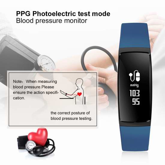  白菜速抢！Diggro V07S 心率血压监测 蓝牙智能手环2.2折 14.1加元清仓并包邮！两色可选！