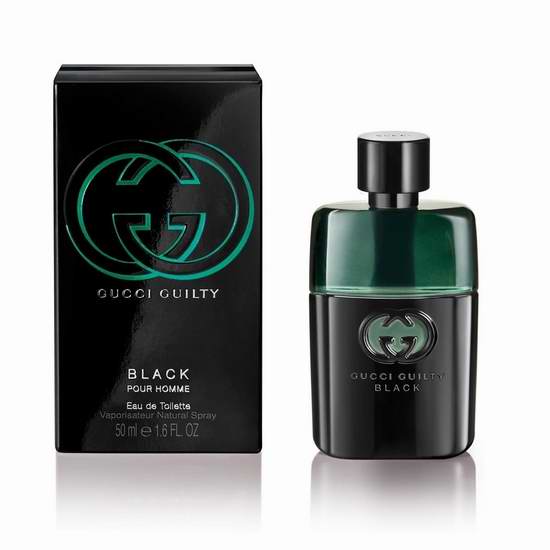  历史新低！Gucci Guilty Black Pour Homme 罪爱惹火 男士淡香水（50ml）6.1折 50.57加元包邮！