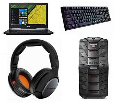  金盒头条：精选30款 Acer、MasterKeys、SteelSeries 等品牌游戏笔记本电脑、台式机、游戏鼠标键盘、游戏耳机、游戏手柄、显卡、主板等5.4折起！