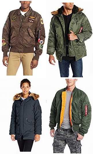  精选49款 Alpha Industries 男女时尚飞行员夹克2.5折起！售价低至32.99加元！