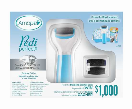 Amope 电动去死皮磨脚器超值礼盒装 26.09加元清仓！